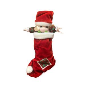 Precious Moments Vintage 1997 Christmas Doll in Stocking